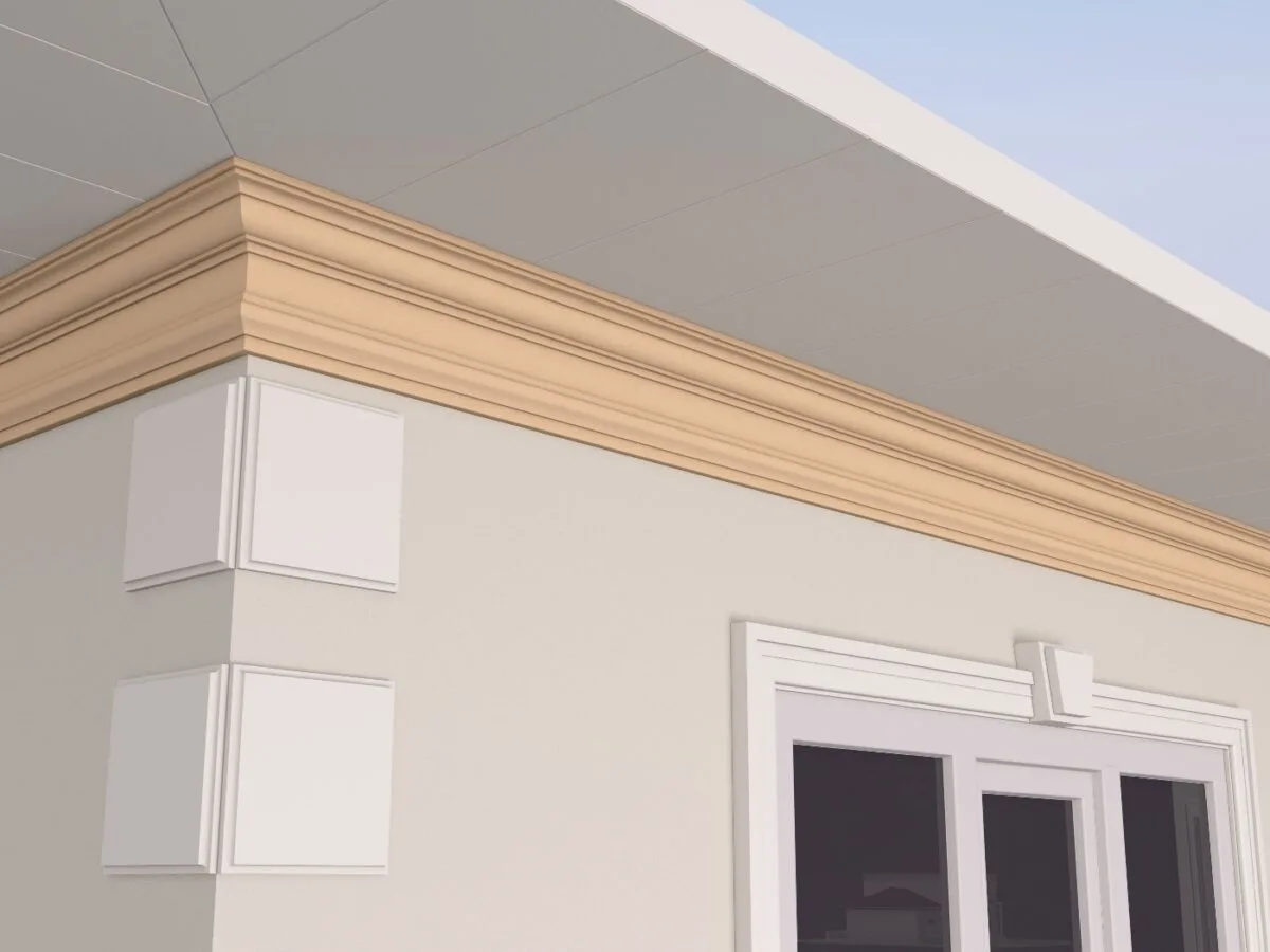 Cornisa decorativa de exterior FP427 99x217x2000 mm