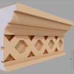 Cornisa decorativa de exterior FP428 105x200x2000 mm