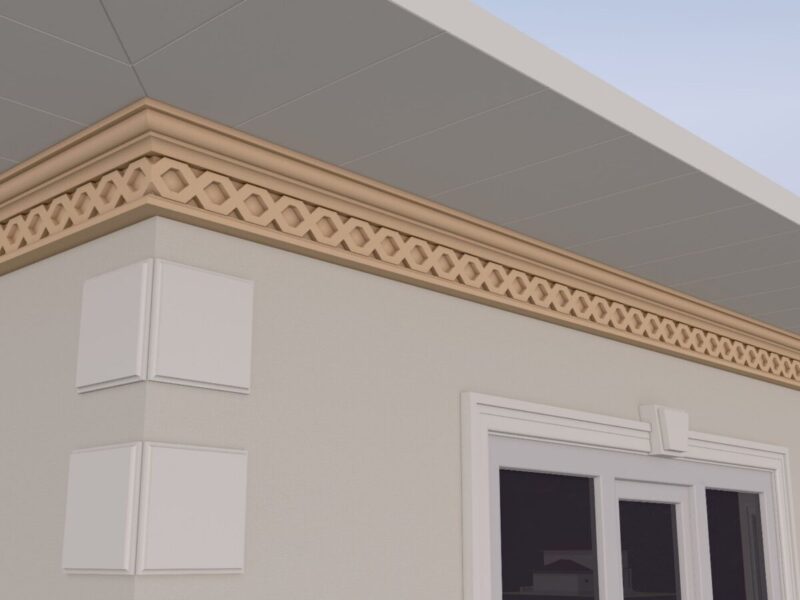 Cornisa decorativa de exterior FP428 105x200x2000 mm - imagine 3