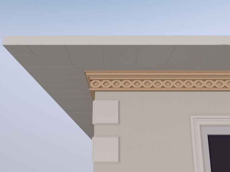 Cornisa decorativa de exterior FP428 105x200x2000 mm - imagine 4