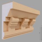 Cornisa decorativa de exterior FP430 105x200x2000 mm