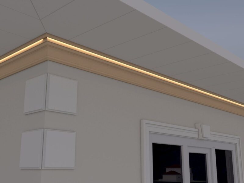 Cornisa decorativa de exterior FP431 70x160x2000 mm - imagine 4