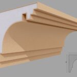 Cornisa decorativa de exterior FP432 180x180x2000 mm