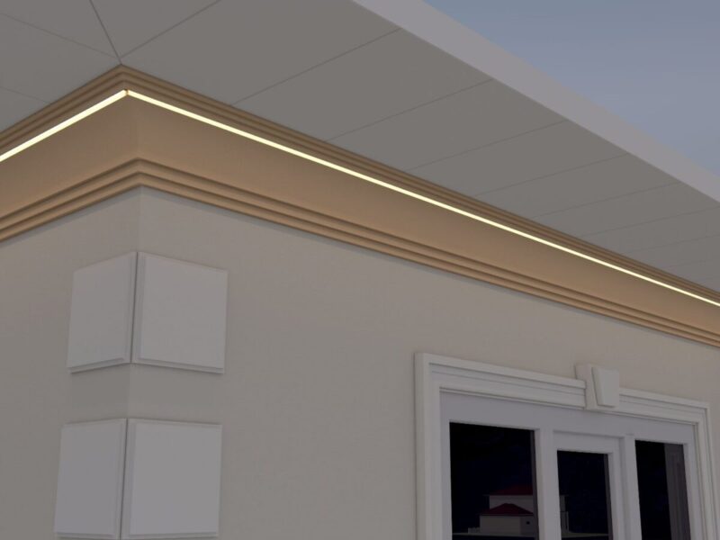 Cornisa decorativa de exterior FP432 180x180x2000 mm - imagine 4
