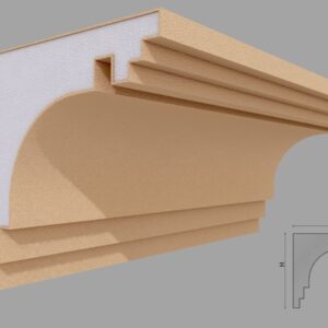 Cornisa decorativa de exterior FP432 180x180x2000 mm