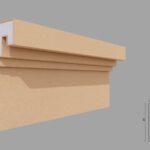 Cornisa decorativa de exterior FP433 90x200x2000 mm
