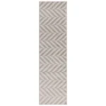 Covor gri modern, model geometric, Muse Grey Chevron, 80x150 cm, Asiatic London