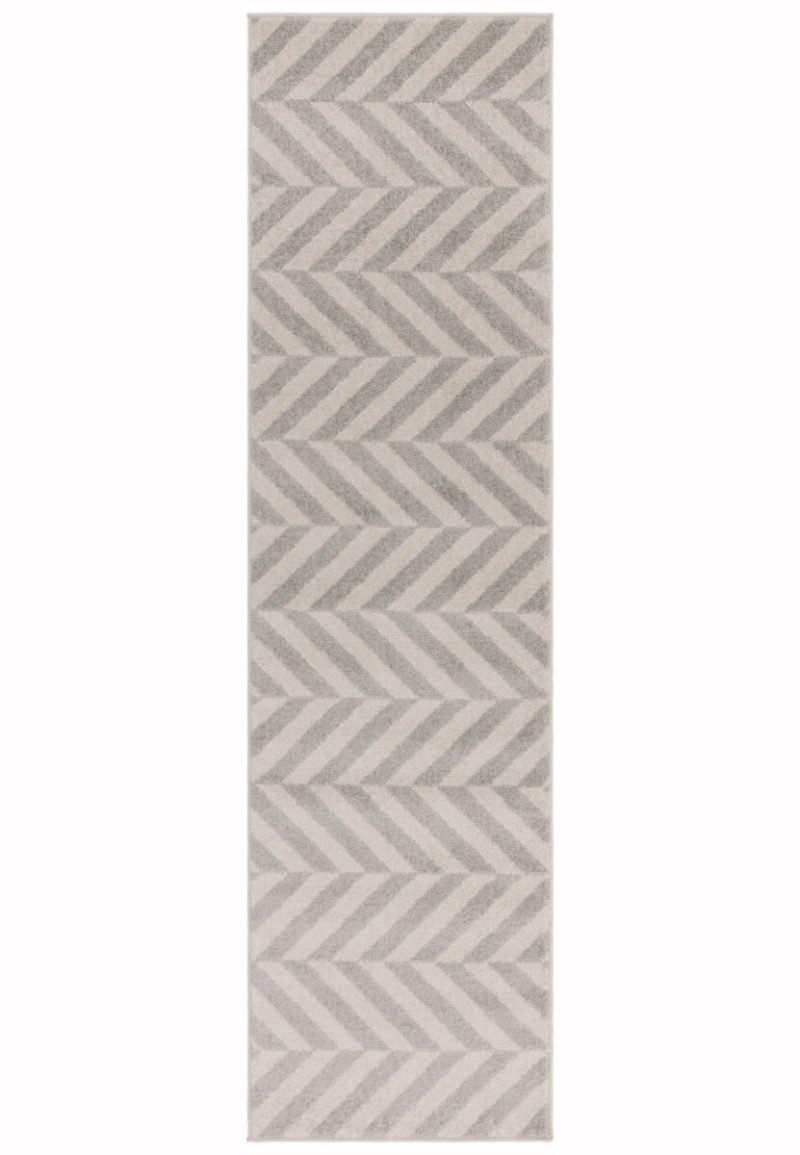 Covor gri modern model geometric Muse Grey Chevron 9 mm 160x230 cm MUSE1602300007 - imagine 3