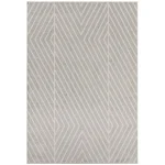 Covor gri, model geometric Muse Grey Linear, 200x290 cm, Asiatic London