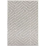 Covor gri modern, model geometric, Muse Grey Linear, 66×240 cm, Asiatic London