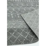 Covor gri modern model geometric Nova Dark Grey 9 mm 120x170 cm NOVA120170NV34
