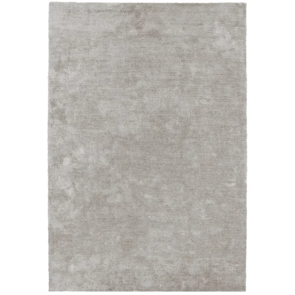 Covor pufos argintiu lucrat manual modern model uni Milo Silver 13 mm 120x170 cm MILO120170SILV
