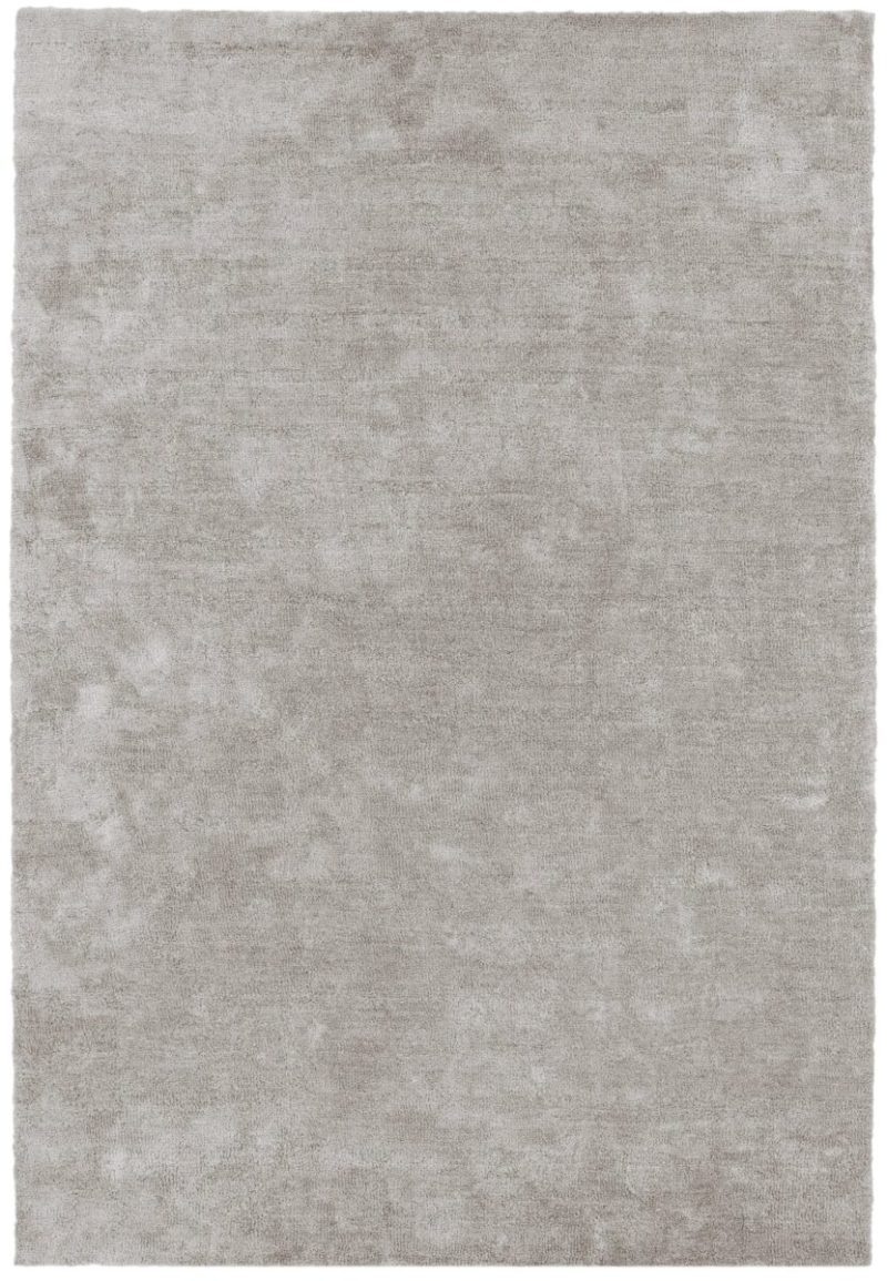 Covor pufos argintiu lucrat manual modern model uni Milo Silver 13 mm 120x170 cm MILO120170SILV
