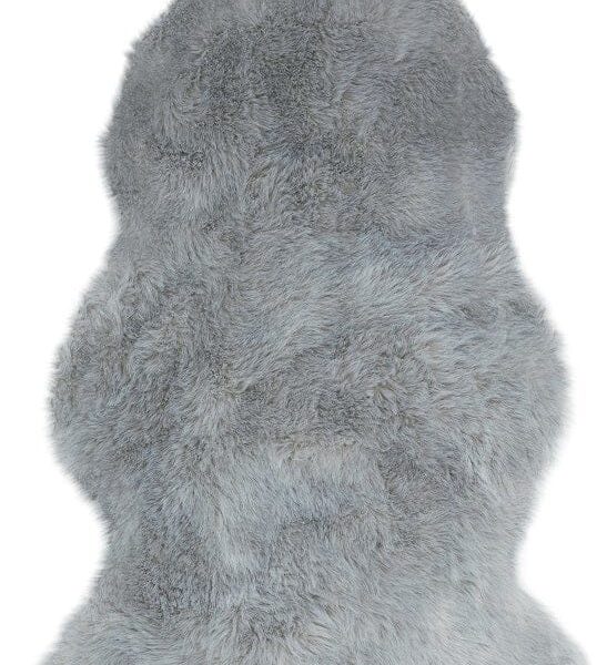 Covor pufos argintiu luxury modern model uni Auckland Silver 50 mm 70x140 cm AUCK070140SILV