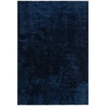 Covor pufos navy lucrat manual modern model uni Milo Navy 13 mm 120x170 cm MILO120170NAVY
