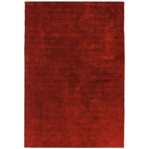 Covor pufos rosu lucrat manual modern model uni Milo Red 13 mm 160x230 cm MILO160230REDD