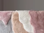 Covor pufos roz luxury modern model uni Auckland Pink 50 mm 70x140 cm AUCK070140PINK