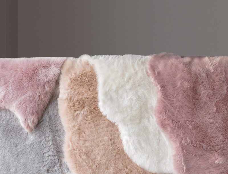 Covor pufos roz luxury modern model uni Auckland Pink 50 mm 70x140 cm AUCK070140PINK - imagine 3