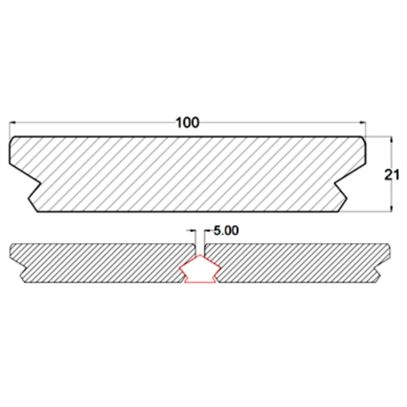 Deck Pin Termotratat Intreg Neted Profil Conector 23.5x108x2000 - imagine 3