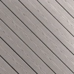 Deck terasa WPC, gri riflat, Fine Francez 28x127x3150 mm