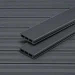 Deck terasa WPC, gri riflat, Fine Francez 28x127x3150 mm
