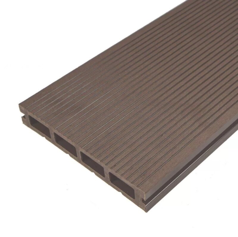 Placi decking WPC maro, Ametista, 4000x150x25mm, pardoseala exterioara compozita