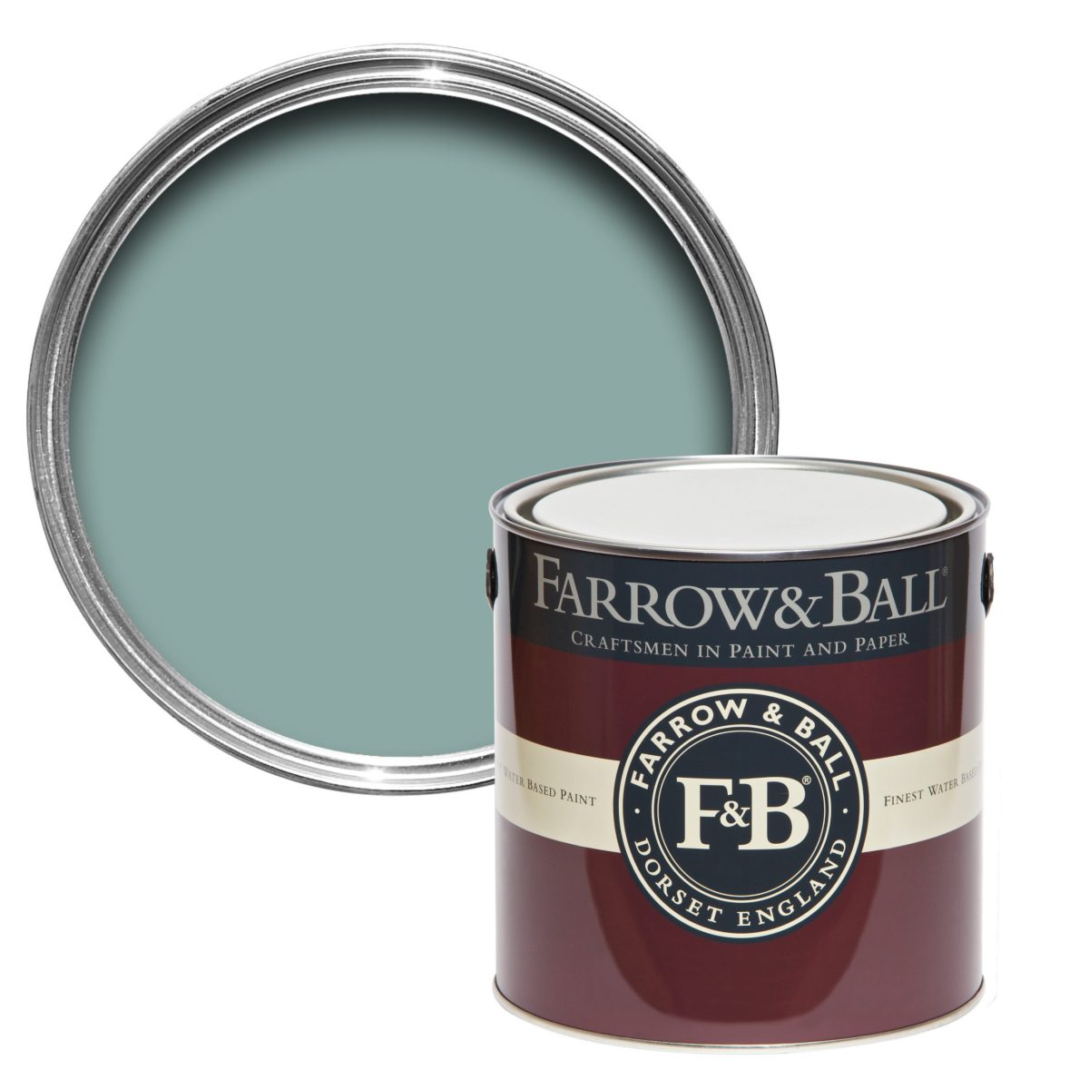 Vopsea albastra mata 7 la suta luciu pentru interior Farrow and Ball Mostra Dix Blue No. 82 100 ml