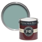 Vopsea albastra satinata 40 la suta luciu pentru interior Farrow and Ball Modern Eggshell Dix Blue No. 82 2.5 Litri