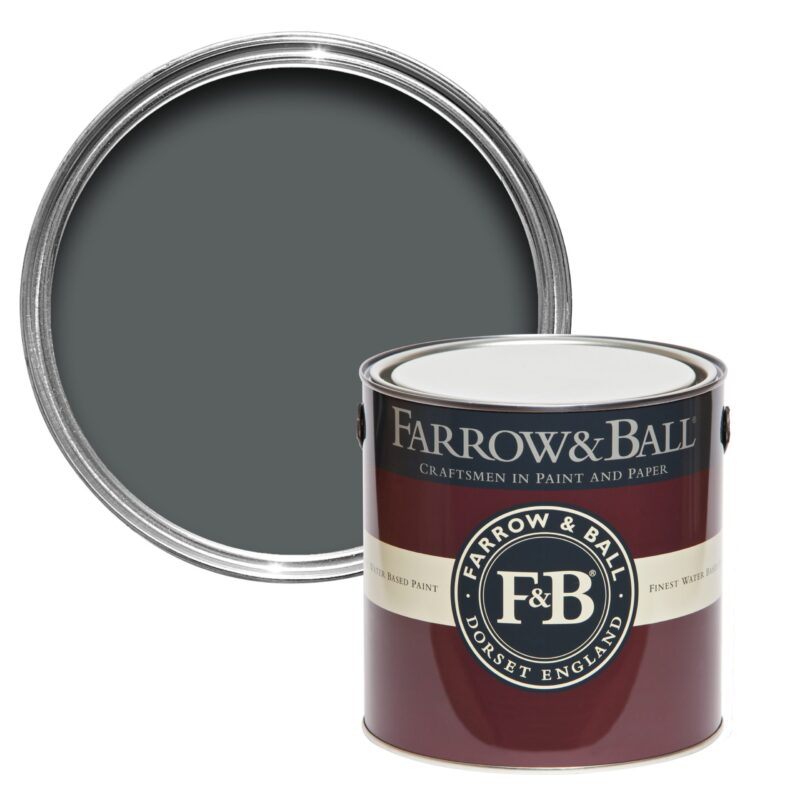 Vopsea gri mata 2 la suta luciu pentru interior Farrow and Ball Casein Distemper Down Pipe No. 26 2.5 Litri - imagine 2