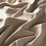 Draperii model uni bej din poliester Chenille FR Gardisette latime material 143 cm