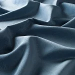Draperii uni bleu poliester Chenille, izolare fonică, Gardisette, 147 cm