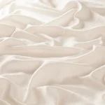 Draperii model uni crem din poliester Crash Gardisette latime material 270 cm