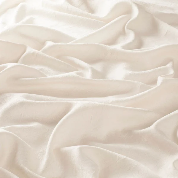 Draperii model uni crem din poliester Crash Gardisette latime material 270 cm