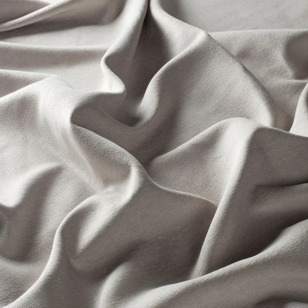 Draperii chenille gri, poliester, elegante, ignifuge, Gardisette, 156 cm