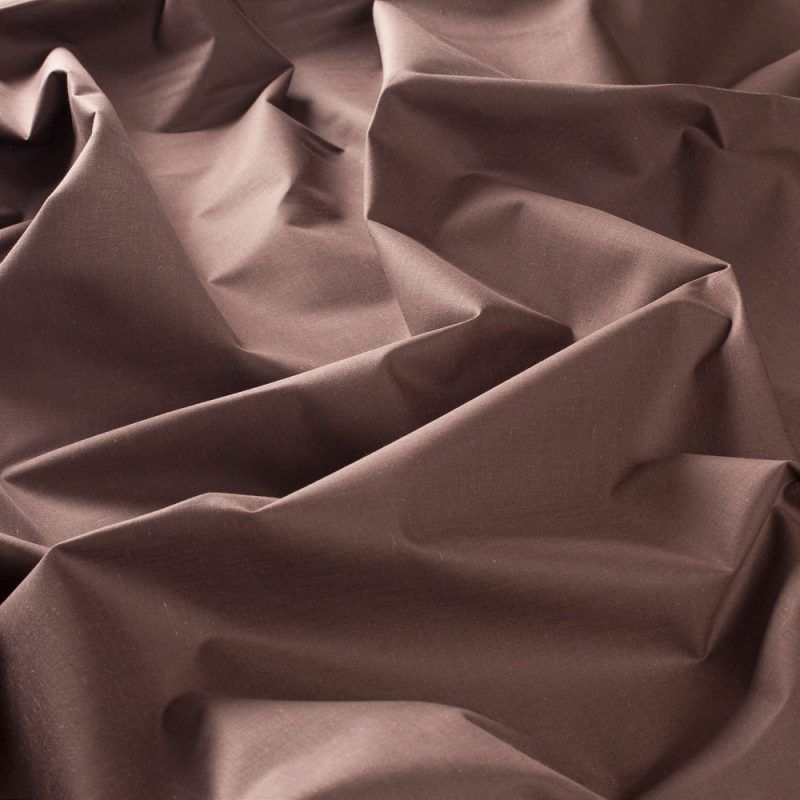 Draperii model uni maro bumbac si din poliester Blackout FR Gardisette latime material 275 cm