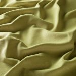 Draperii model uni olive din poliester Chenille FR Gardisette latime material 144 cm