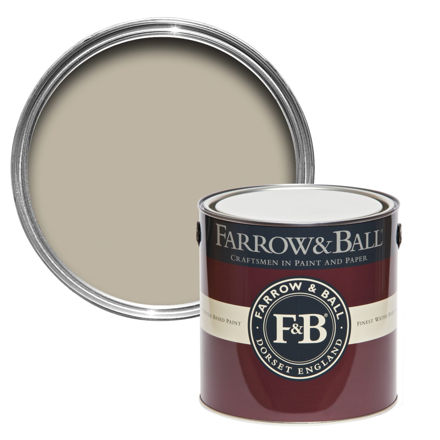 Vopsea bej mata 7 la suta luciu pentru interior Farrow and Ball Mostra Drop Cloth No. 283 100 ml