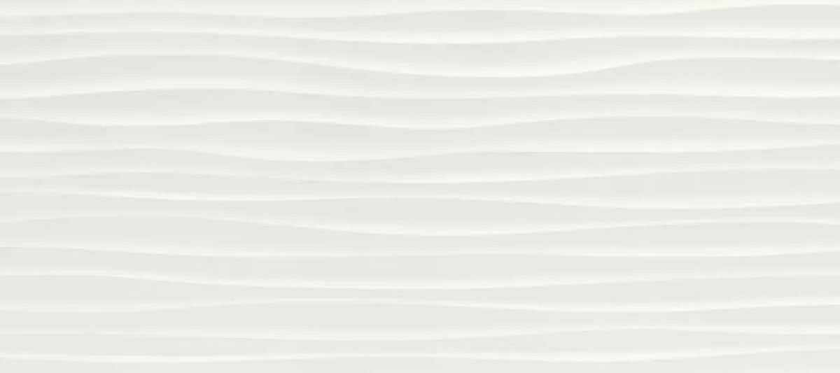 Faianta alba, rectificata, lucioasa, Essenziale Wave, 40x120 cm, Marazzi, MMFM