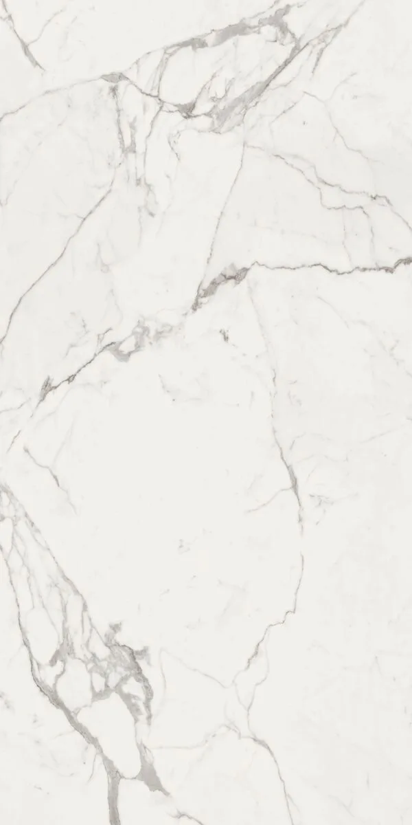 Faianta alba, rectificata lucioasa, Statuario Lux Faccia A, 120×240 cm, Marazzi, MR0A