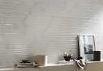 Faianta Alba Rectificata Structurata Marazzi Magnifica Calacatta Gold Mikado 3D 60X180 cm M5SZ