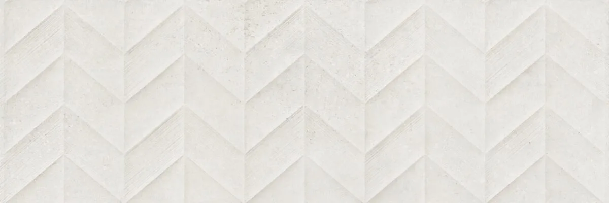 Faianta Alba Rectificata Structurata Marazzi Work White Spike 3D 30x90 cm M138