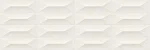 Faianta Alba Rectificata Structurata Mata Marazzi Colorplay White Cabochon 3D 30X90 cm M4KT