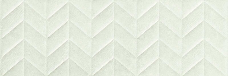 Faianta Alba Rectificata Structurata Mata Marazzi Dover White Spike 30X90 cm M13M - imagine 2