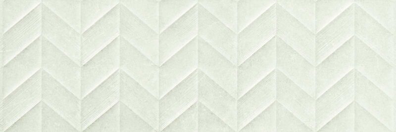 Faianta Alba Rectificata Structurata Mata Marazzi Dover White Spike 30X90 cm M13M