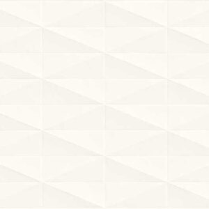 Faianta Alba Rectificata Structurata Mata Marazzi Eclettica White Diamond 3D 40X120 cm M1AA