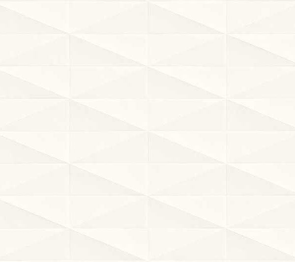 Faianta Alba Rectificata Structurata Mata Marazzi Eclettica White Diamond 3D 40X120 cm M1AA