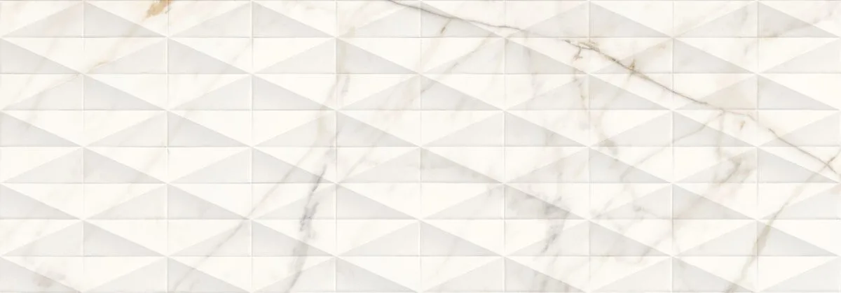 Faianta Alba Rectificata Structurata Satinata Marazzi Allmarble Golden White Pavè 3D 40X120 cm M6TK