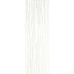 Faianta Alba Structurata Lucioasa Marazzi Absolute White Twist 3D Lux 25X76 cm M023