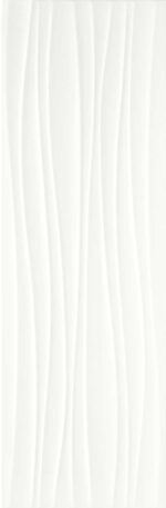 Faianta Alba Structurata Lucioasa Marazzi Absolute White Twist 3D Lux 25X76 cm M023