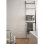 Faianta Alba Structurata Lucioasa Marazzi Absolute White Twist 3D Lux 25X76 cm M023